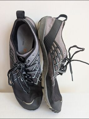 Merrell Trail Glove 2 Barefoot Running Shoes Men 10.5 Black Silver J41779 Vibram